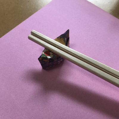 ひな祭り　折り紙　箸置き５.JPG