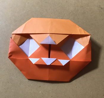 ハロウィン　折り紙　かぼちゃ　立体５.JPG